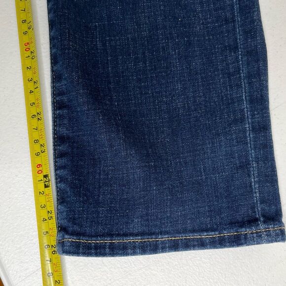 Lucky Brand Sweet Crop Blue Denim Medium Wash Jeans Classic 5 Pocket Women 10/30 - Picture 11 of 13